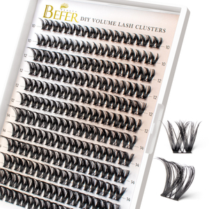 3D Fluffy Volume Lash D Curl Eyelash Clusters Lash Clusters