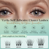 VYRILA Self Adhesive Lash Clusters No Glue Needed DIY Eyelash Extensions Pre Glued-Soul