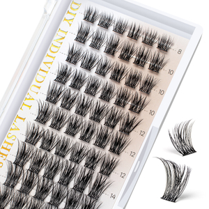 Natural Eyelash D Curl Lashes DIY Individual Lash Clusters