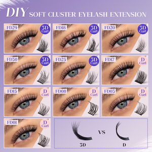 Lash Clusters Individual Lashes Thick Fluffy Lash Cluster