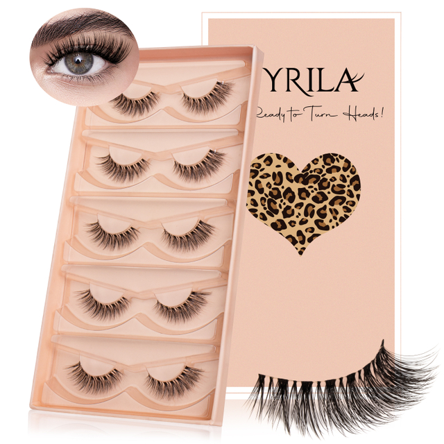 Natural Looking Eyelashes Wispy Lashes Short Strip Lashes