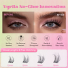 VYRILA Self Adhesive Lash Clusters No Glue Needed DIY Eyelash Extensions Portable Pre Glued-Charm Lashes