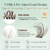 VYRILA Self Adhesive Lash Clusters Brown Colour lash clusters No Glue Needed DIY Eyelash Extensions Pre Glued-Hush