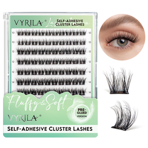VYRILA Self Adhesive Lash Clusters No Glue Needed DIY Eyelash Extensions Pre Glued-Joy