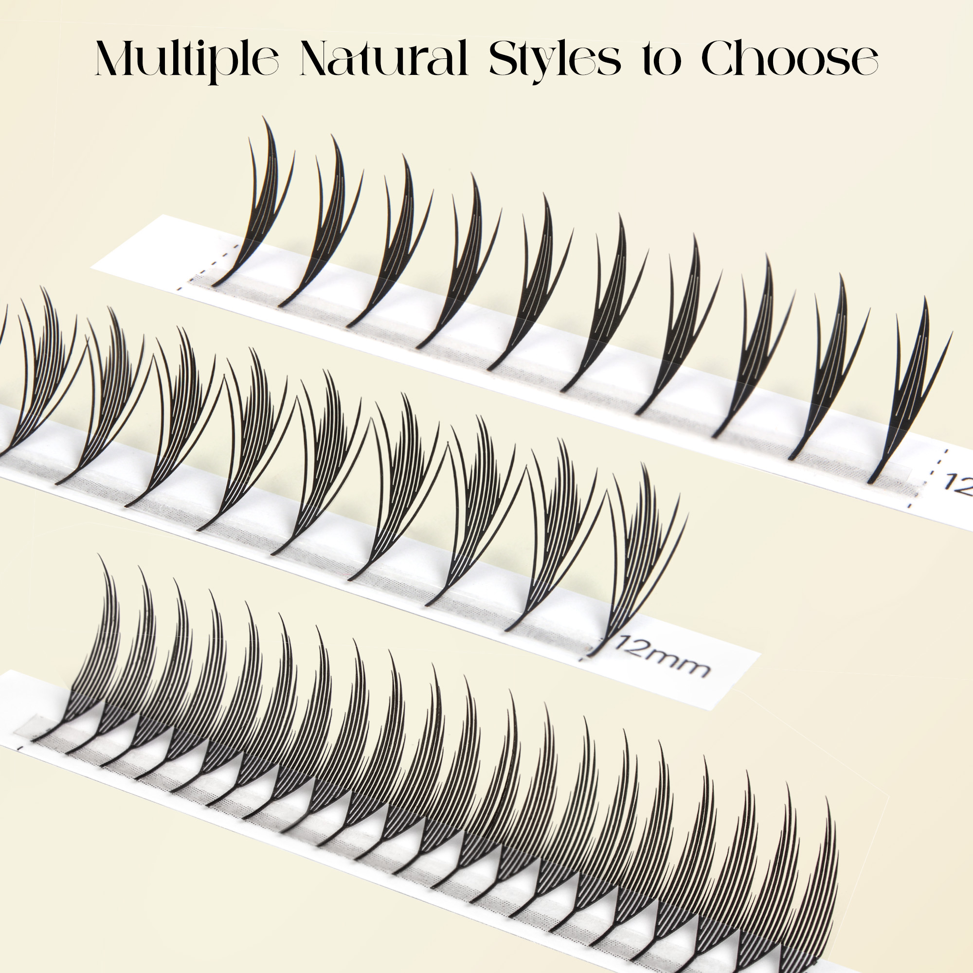 BEFER Comic Spire Eyelashes Automatic Flowering Premade Fans Eyelashes