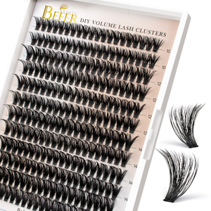 Fluffy 60D Thick Lash Clusters D Curl Individual Lashes