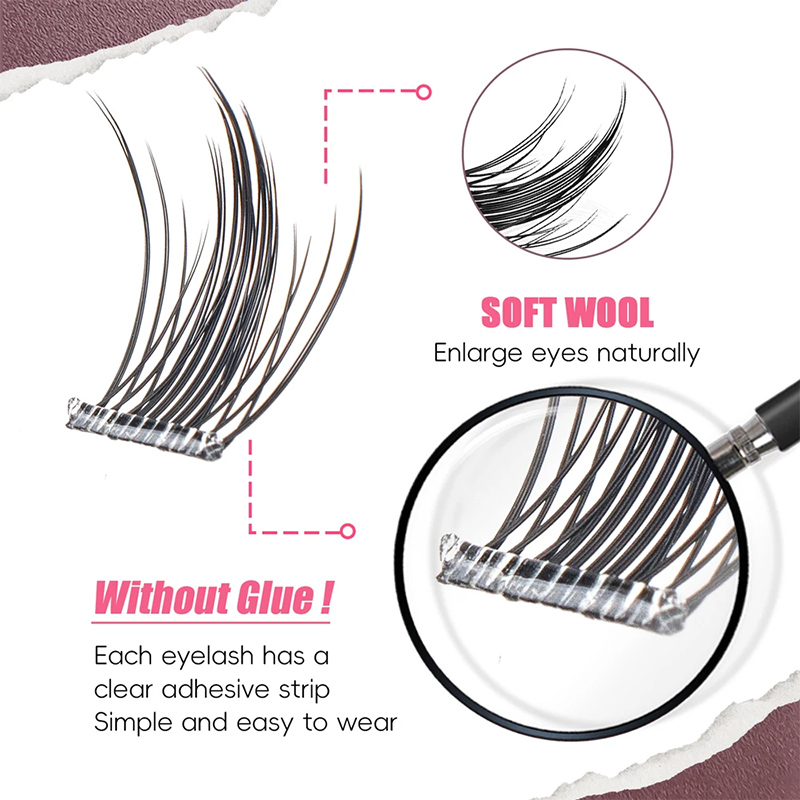  Self-adhesive Lash Cluster Manga Diy Lash Extensions