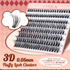 Natural Eyelashes D Curl DIY Individual Lash Clusters