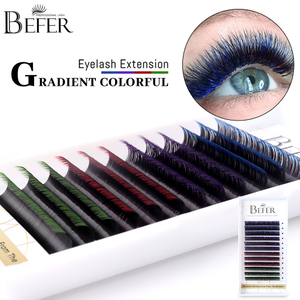 Natural Lash Extesnions Gradient Colorful Eyelash Extension