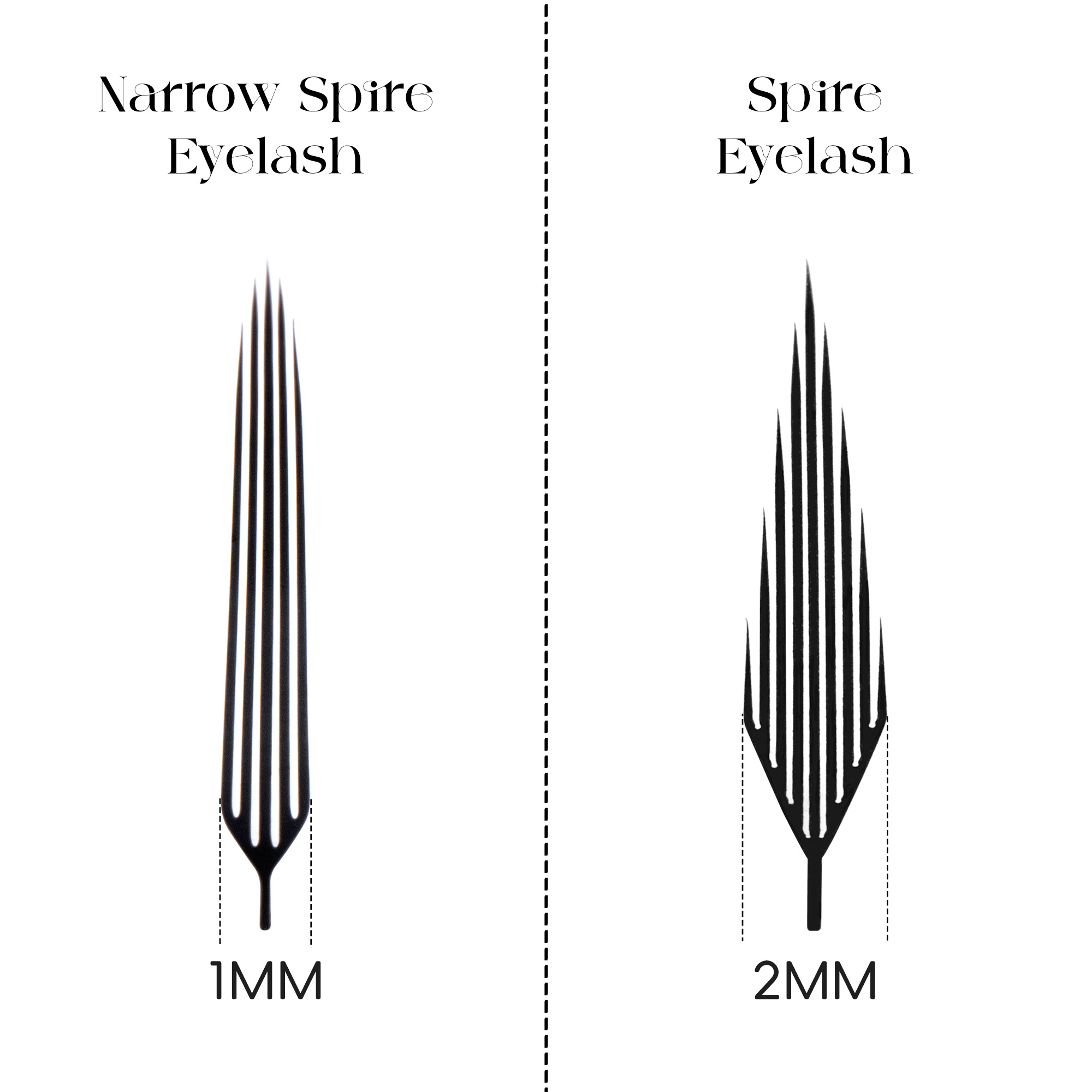 BEFER Narrow Spire Eyelash Comic Spire Eyelashes Automatic Flowering Premade Fans Eyelashes