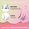 VYRILA Self Adhesive Bottom Lash Clusters No Glue Needed DIY Eyelash Extensions Portable Pre Glued Bottom Lashes ZE94