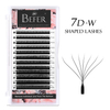 BEFER 7D W Shaped Premade Fans Eyelashes Extensions