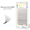 BEFER 16D Premade Fan Lashes Long Sharp Stem Pointy Base Premade Volume Fan 