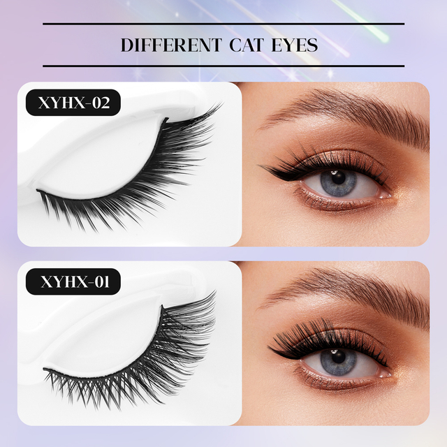 Natural Lashes Cat Eye False Eyelashes Wispy Mink Lashes