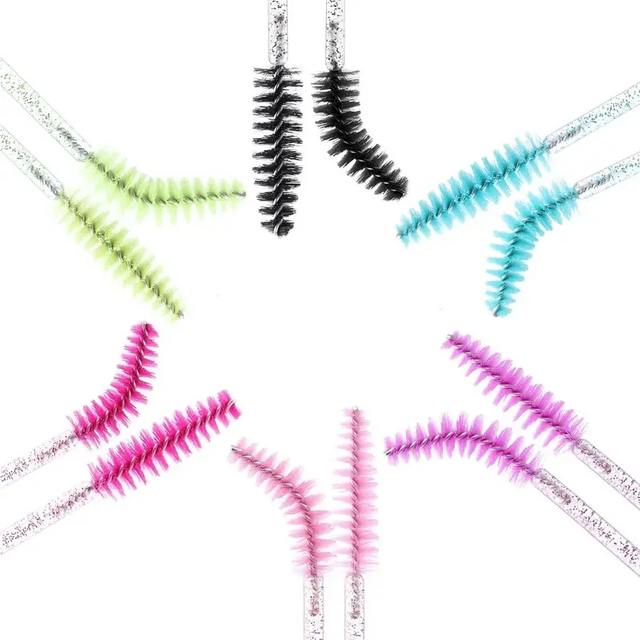 50PCS Eyelash Brush for Makeup Eyelash Extensions