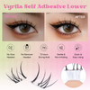 VYRILA Self Adhesive Bottom Lash Clusters No Glue Needed DIY Eyelash Extensions Portable Pre Glued Bottom Lashes ZE94