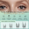 VYRILA Self Adhesive Lash Clusters No Glue Needed DIY Eyelash Extensions Pre Glued-Charm