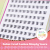 VYRILA Self Adhesive Bottom Lash Clusters No Glue Needed DIY Eyelash Extensions Portable Pre Glued Bottom Lashes ZE93