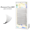BEFER 10D Premade Fan Lashes Long Sharp Stem Pointy Base Premade Volume Fan 