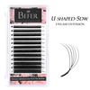 BEFER U Shape 4D W Eyelashes Premade Fans Eyelashes Extensions