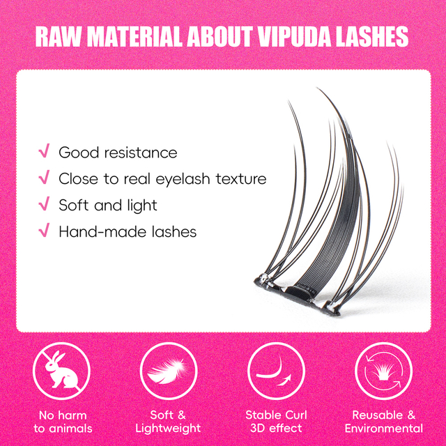 Self Adhesive Lash Clusters No Glue Needed Lash Extensions