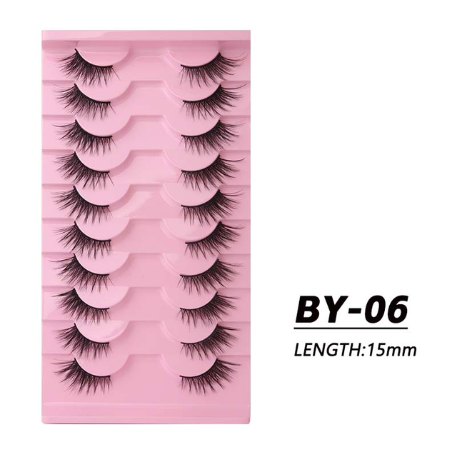 Mink Faux Lashes 3D False Eyelashes Natural Look Half Lashes