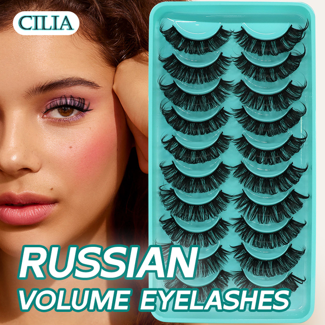 False Eyelashes Russian Strip Lashes Mink Volume Lashes