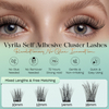 VYRILA Self Adhesive Lash Clusters No Glue Needed DIY Eyelash Extensions Pre Glued-Muse
