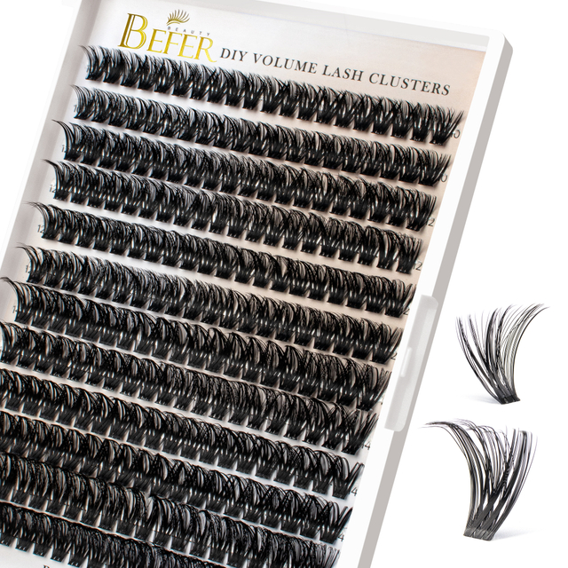 Lash Extension Fluffy Lash Clusters 70P DIY Lash Clusters