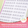 VYRILA Self Adhesive Bottom Lash Clusters No Glue Needed DIY Eyelash Extensions Portable Pre Glued Bottom Lashes ZE94