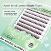 VYRILA Self Adhesive Lash Clusters Brown Colour lash clusters No Glue Needed DIY Eyelash Extensions Pre Glued-Joy