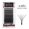 BEFER W 10D Shaped Premade Fans Eyelashes Extensions