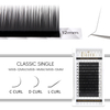 Classic Individual Lashes Extensions Black Professional Soft Natural Silk False Eyelashes