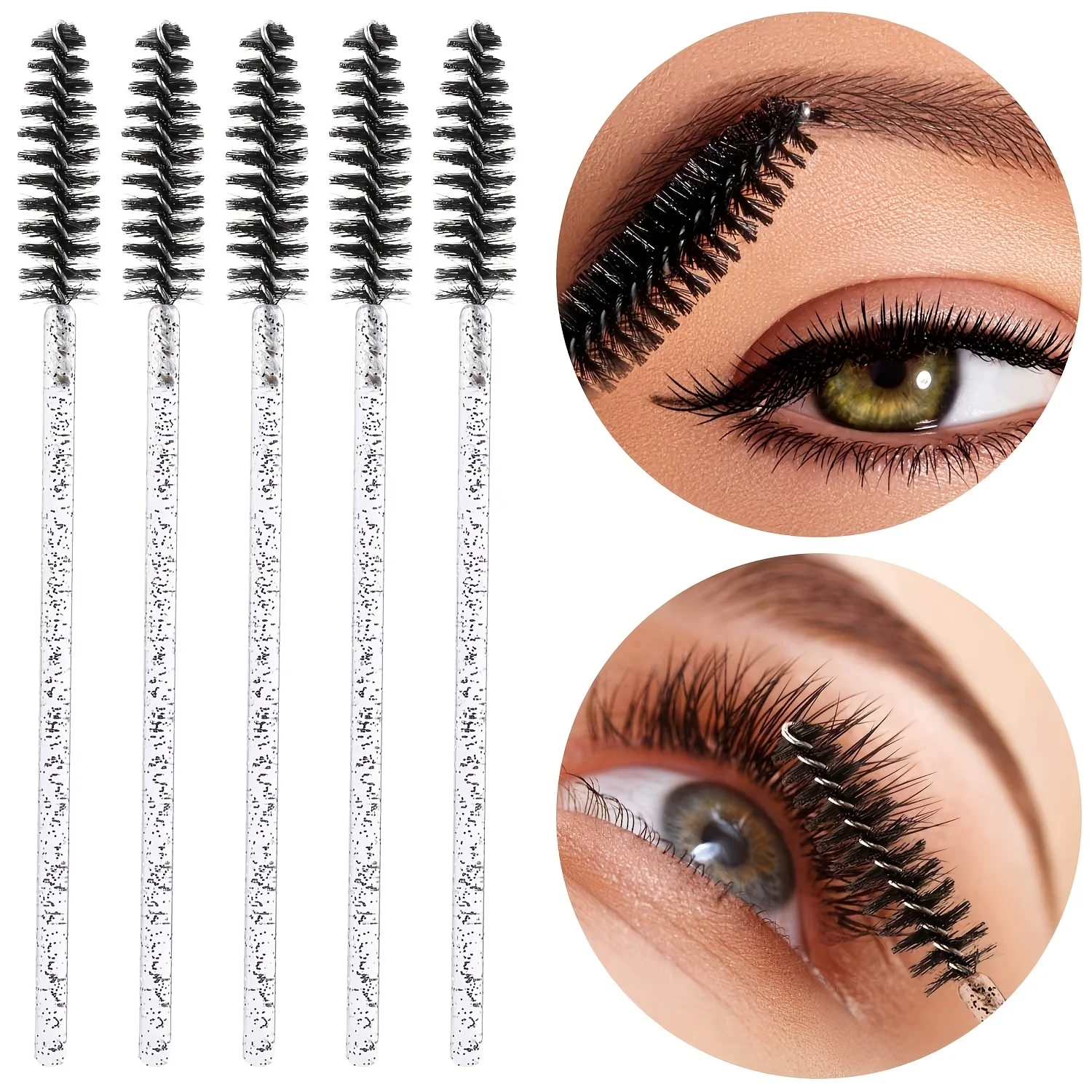 50PCS Eyelash Brush for Makeup Eyelash Extensions