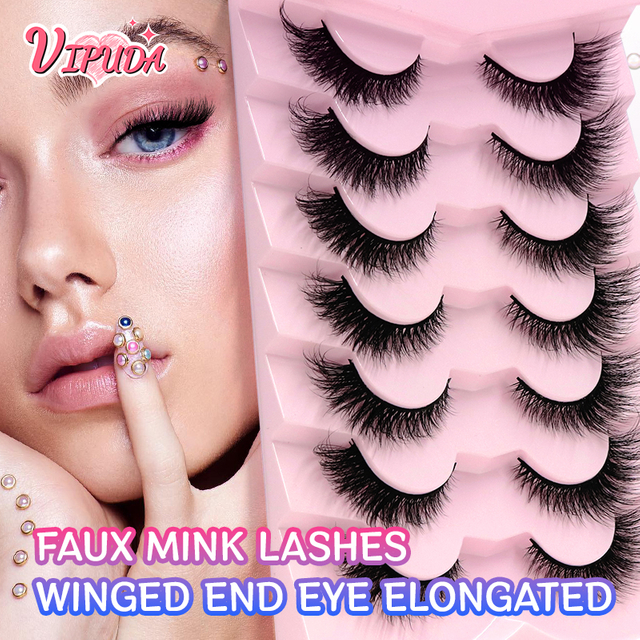 Natural Look Faux Mink Lashes False Lashes Strip Lashes