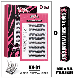 Lash Clusters Kit Lashes Cluster with Lash Bond and Seal