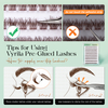 VYRILA Self Adhesive Lash Clusters Brown Colour lash clusters No Glue Needed DIY Eyelash Extensions Pre Glued-Hush
