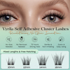 VYRILA Self Adhesive Lash Clusters No Glue Needed DIY Eyelash Extensions Pre Glued-Joy