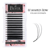 BEFER U Shape 4D W Eyelashes Premade Fans Eyelashes Extensions