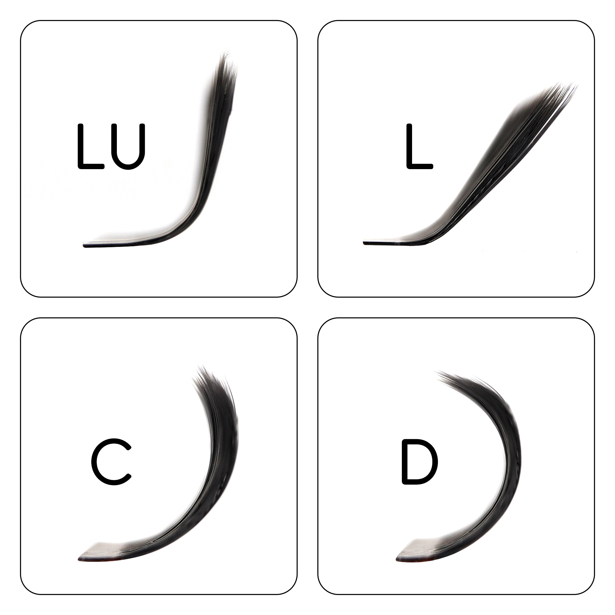 BEFER LU 3D W Shaped Premade Fans Eyelashes Extensions