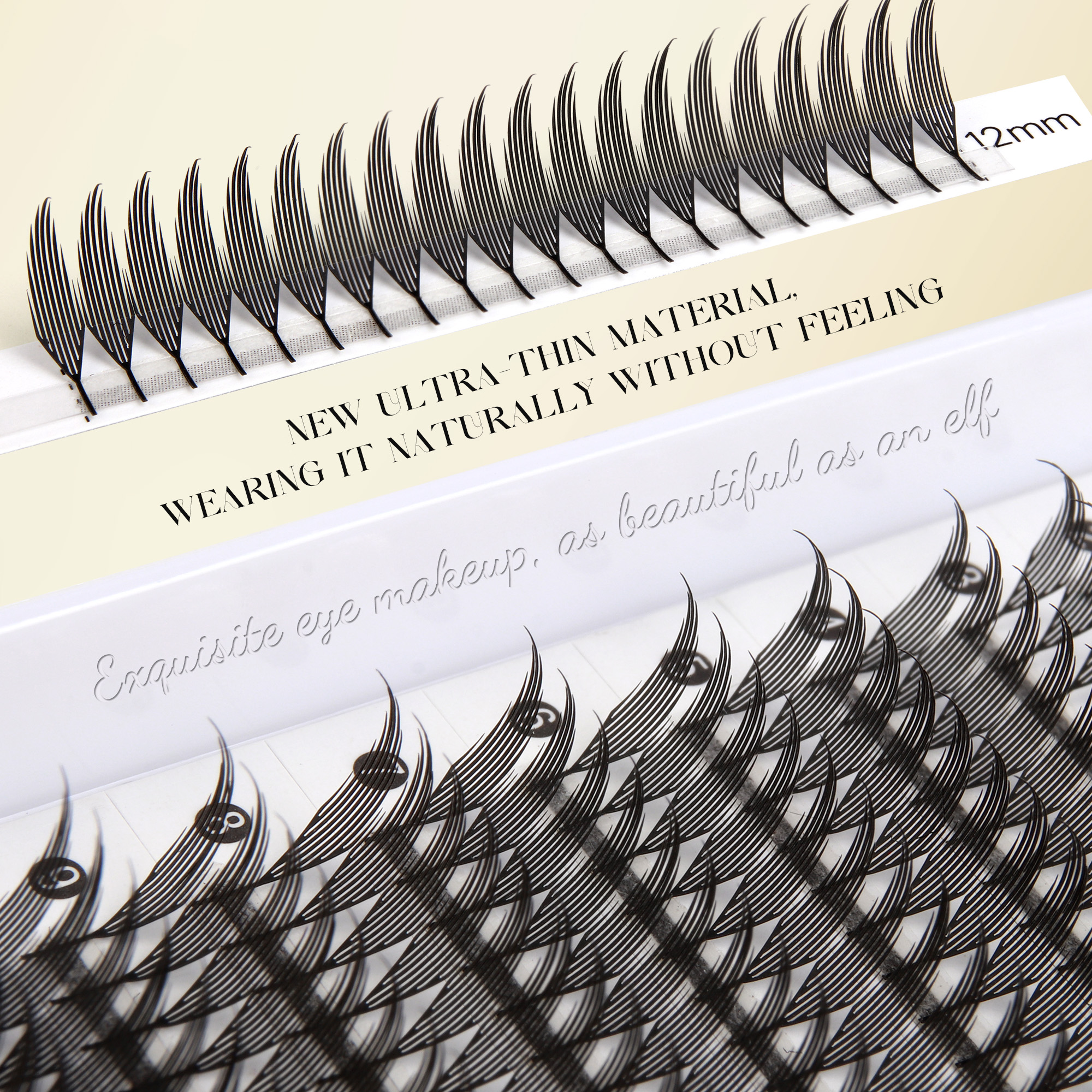 BEFER Comic Spire Eyelashes Automatic Flowering Premade Fans Eyelashes