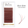 BEFER Red W Shaped Bloom 3D Automatic Flowering Premade Fans Eyelashes