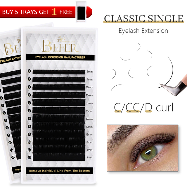 Individual Lashes Extensions Classic Lashes Extensions