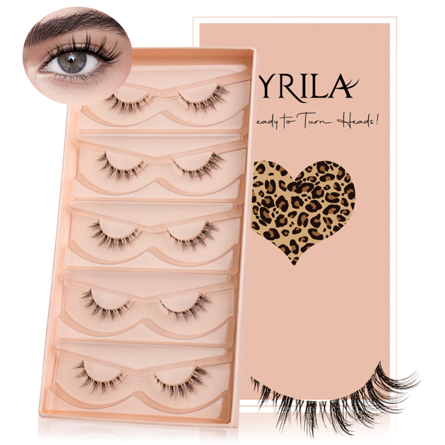 3D Natural Fluffy Faux Mink False Eyelashes Strip Lashes