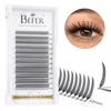 BEFER Narrow Spire Eyelash Comic Spire Eyelashes Automatic Flowering Premade Fans Eyelashes