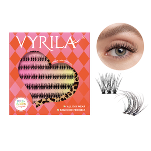 VYRILA Self Adhesive Lash Clusters No Glue Needed DIY Eyelash Extensions Portable Pre Glued-Soul Lashes