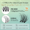 VYRILA Self Adhesive Lash Clusters No Glue Needed DIY Eyelash Extensions Pre Glued-Soul