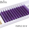 BEFER Purple W Shaped Bloom 3D Automatic Flowering Premade Fans Eyelashes