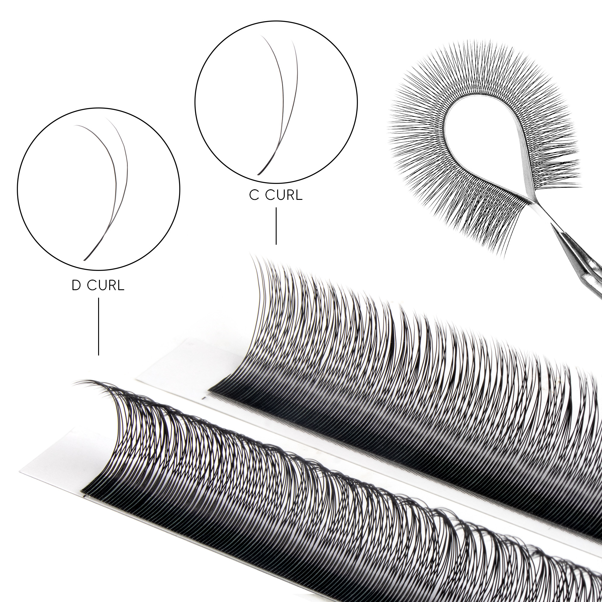 BEFER 2D Y Single Tip Eyelash Extension Smaller Spacing 2D W Shape Eyelash Extension Narrow 2D Lashes